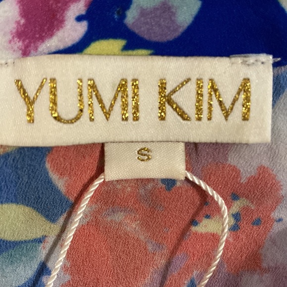 Yumi Kim Short Sleeve Liz Romper in Blue Love Potion Floral - Picture 10 of 11